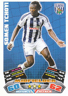 Somen Tchoyi West Bromwich Albion 2011/12 Topps Match Attax #317